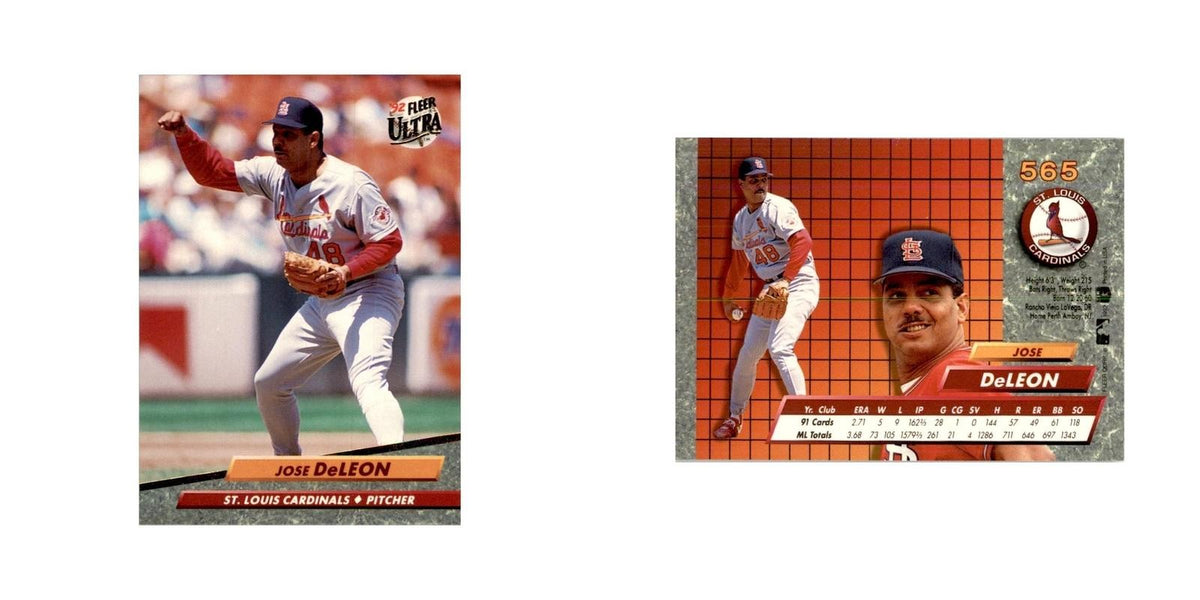 1992 Fleer Ultra Jose DeLeon Baseball Cards #565