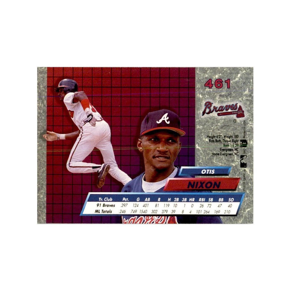 1992 Fleer Ultra Otis Nixon Baseball Cards #461