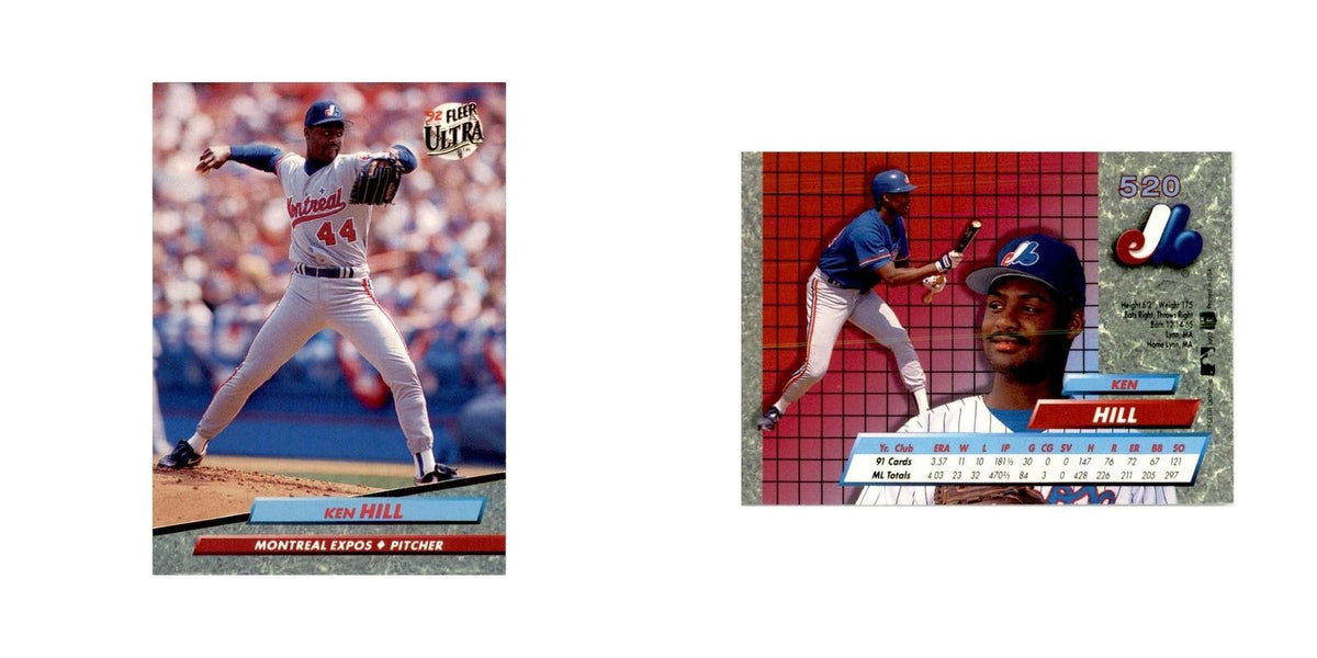 1992 Fleer Ultra Ken Hill Baseball Cards #520