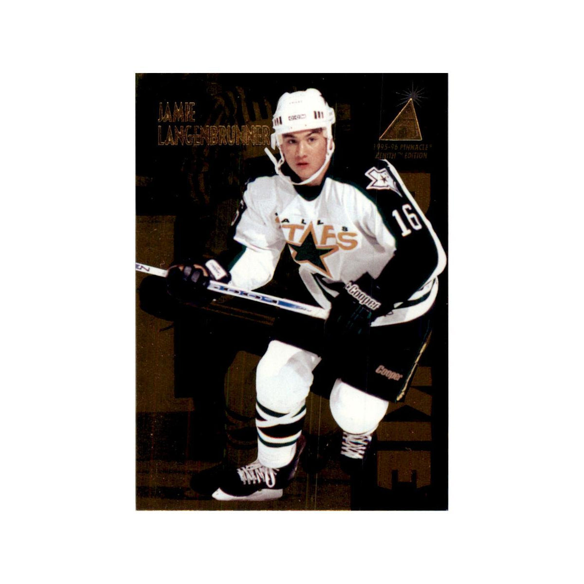 1995 Pinnacle Zenith Edition Jamie Langenbrunner RC Hockey Cards #129