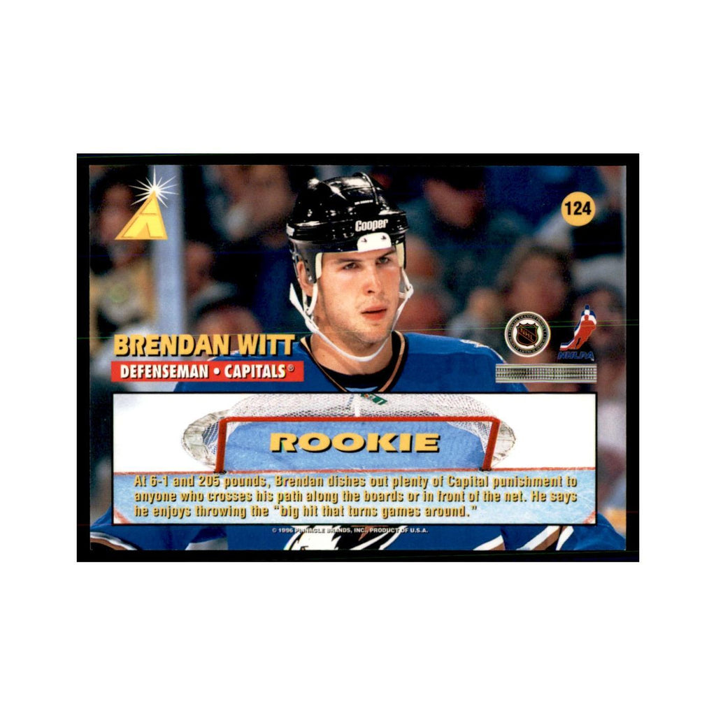 1995 Pinnacle Zenith Edition Brendan Witt RC Hockey Cards #124