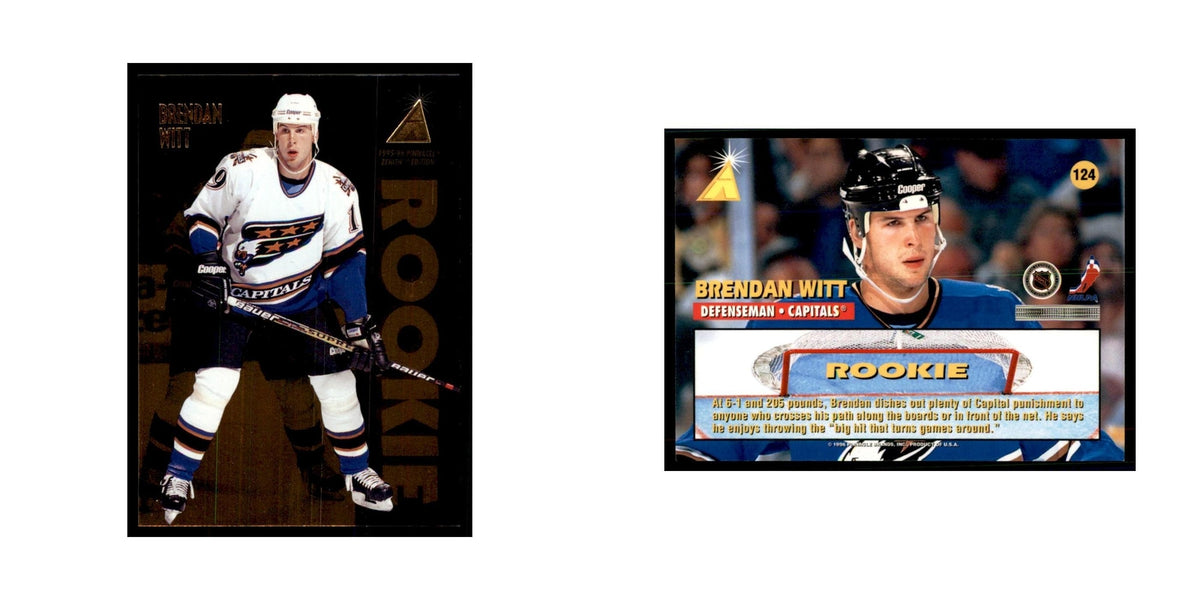 1995 Pinnacle Zenith Edition Brendan Witt RC Hockey Cards #124
