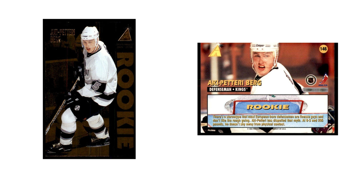 1995 Pinnacle Zenith Edition Aki-Petteri Berg Hockey Cards #146