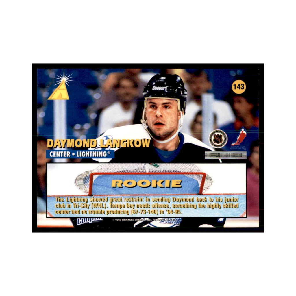 1995 Pinnacle Zenith Edition Daymond Langkow Hockey Cards #143