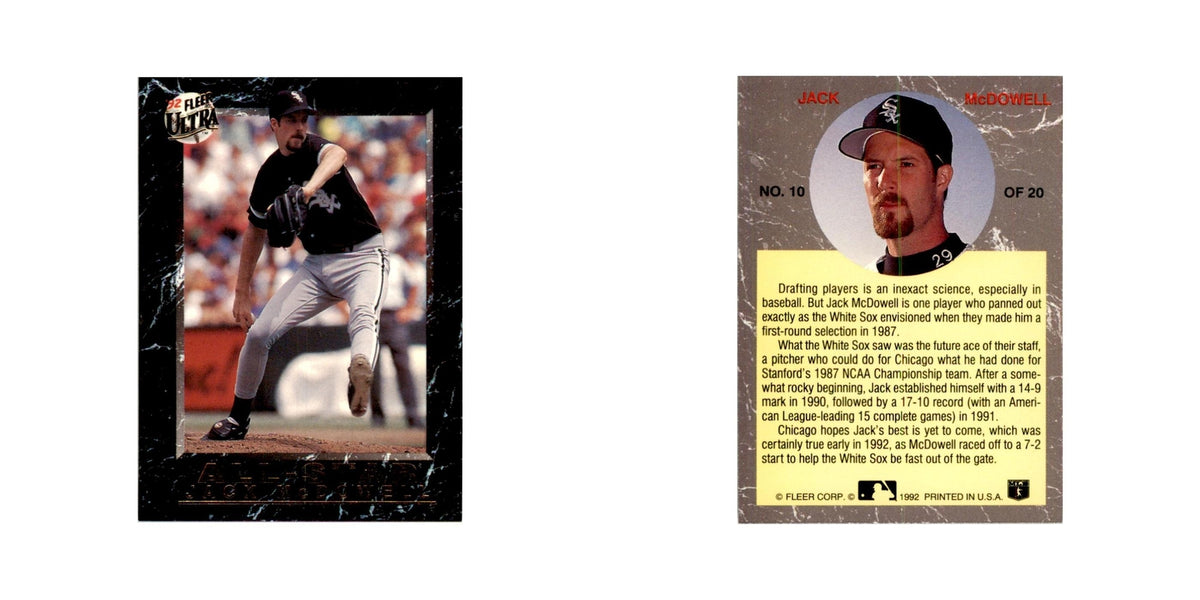 1992 Fleer Ultra Jack McDowell Baseball Cards #10