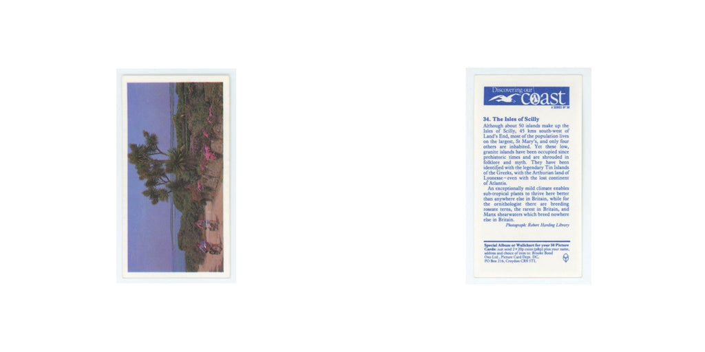 1989 Brooke Bond Discovering Our Coast Isles of Scilly #34