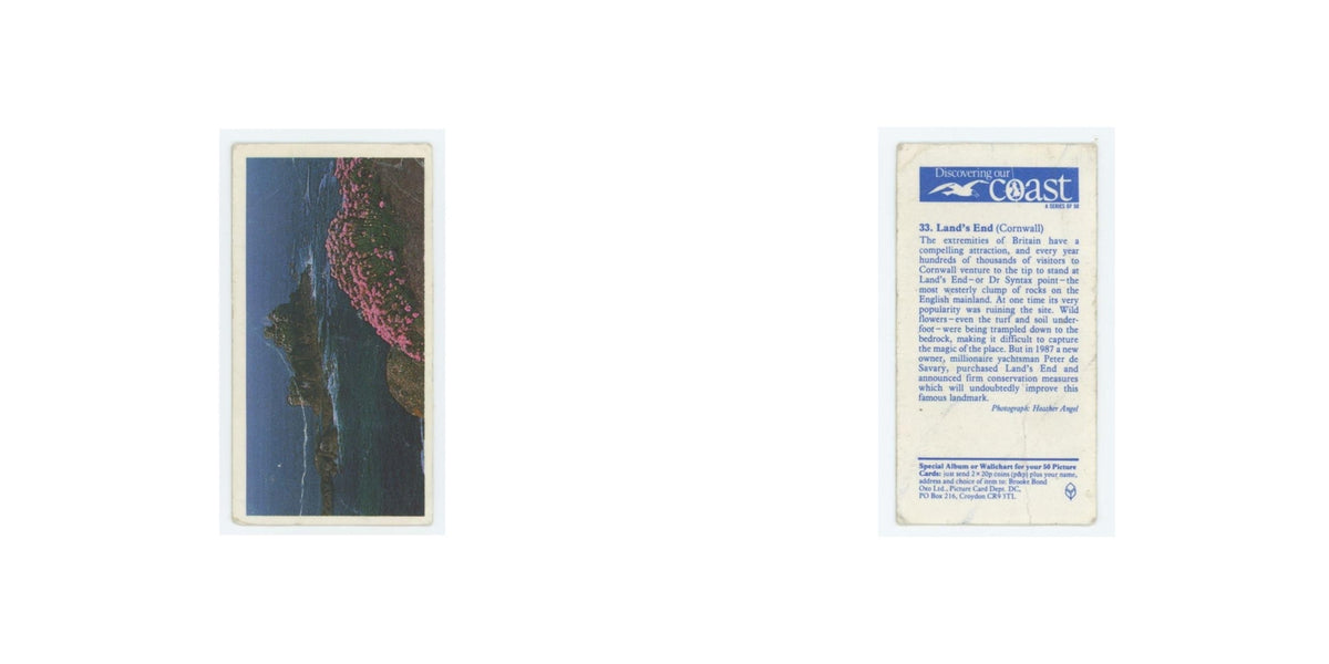 1989 Brooke Bond Discovering Our Coast Land's End #33