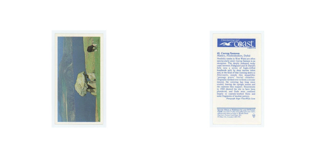 1989 Brooke Bond Discovering Our Coast Carreg Samson #42