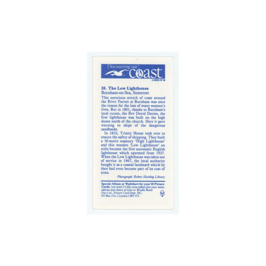 1989 Brooke Bond Discovering Our Coast Low Lighthouse #38