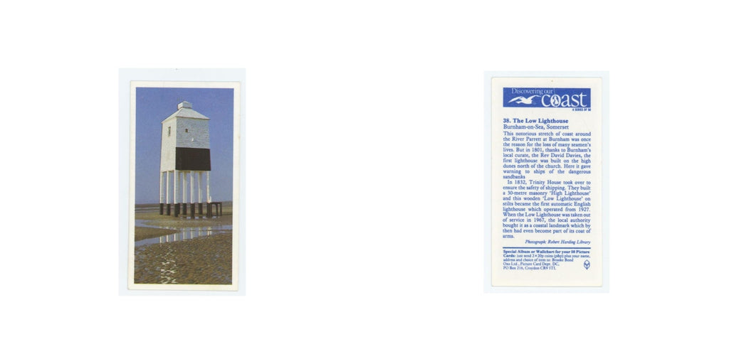 1989 Brooke Bond Discovering Our Coast Low Lighthouse #38