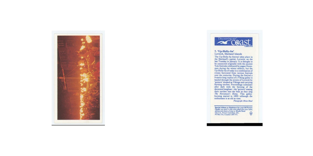 1989 Brooke Bond Discovering Our Coast Up-Helly-Aa #27