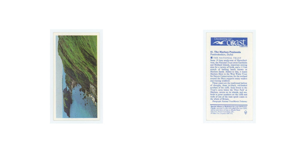 1989 Brooke Bond Discovering Our Coast Marloes Peninsula #41