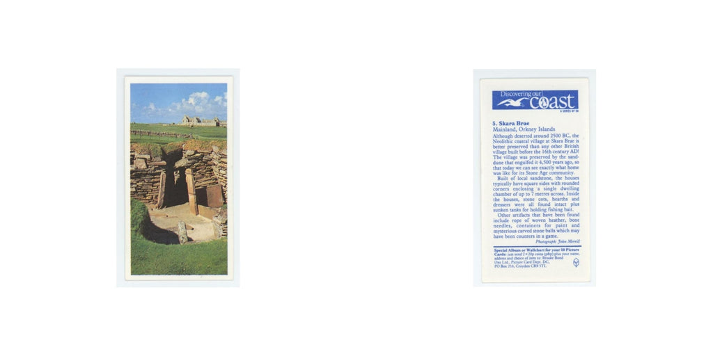 1989 Brooke Bond Discovering Our Coast Skara Brae #5