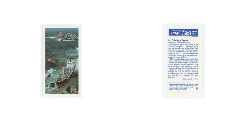 1989 Brooke Bond Discovering Our Coast Point Law Rescue #24