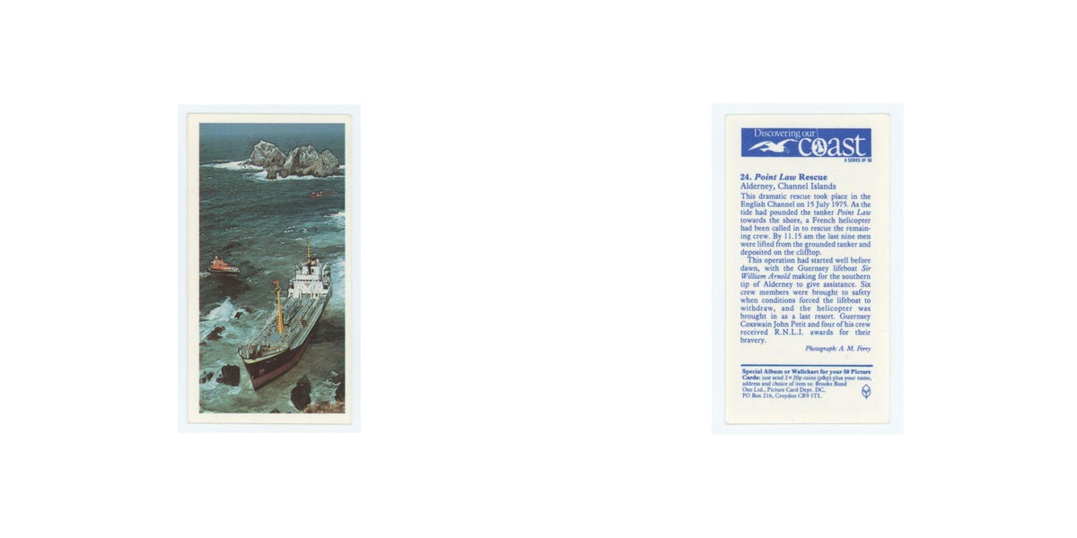 1989 Brooke Bond Discovering Our Coast Point Law Rescue #24