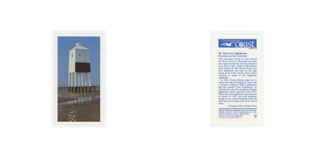1989 Brooke Bond Discovering Our Coast Low Lighthouse #38