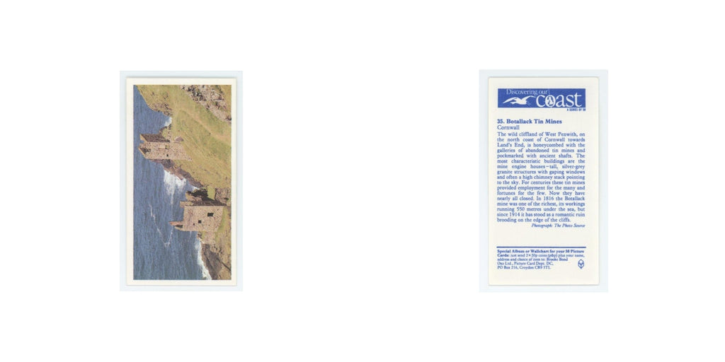 1989 Brooke Bond Discovering Our Coast Botallack Tin Mines #35