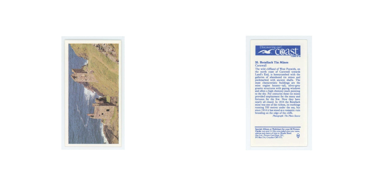 1989 Brooke Bond Discovering Our Coast Botallack Tin Mines #35