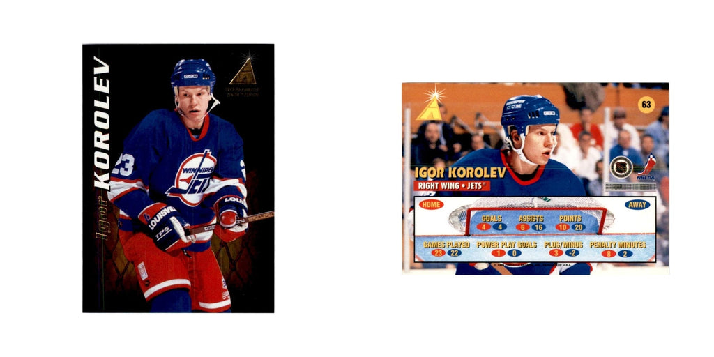 1995 Pinnacle  Zenith Edition Igor Korolev Hockey Cards #63