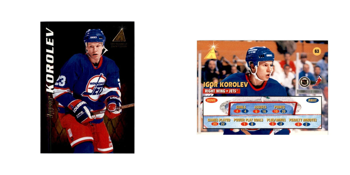 1995 Pinnacle  Zenith Edition Igor Korolev Hockey Cards #63