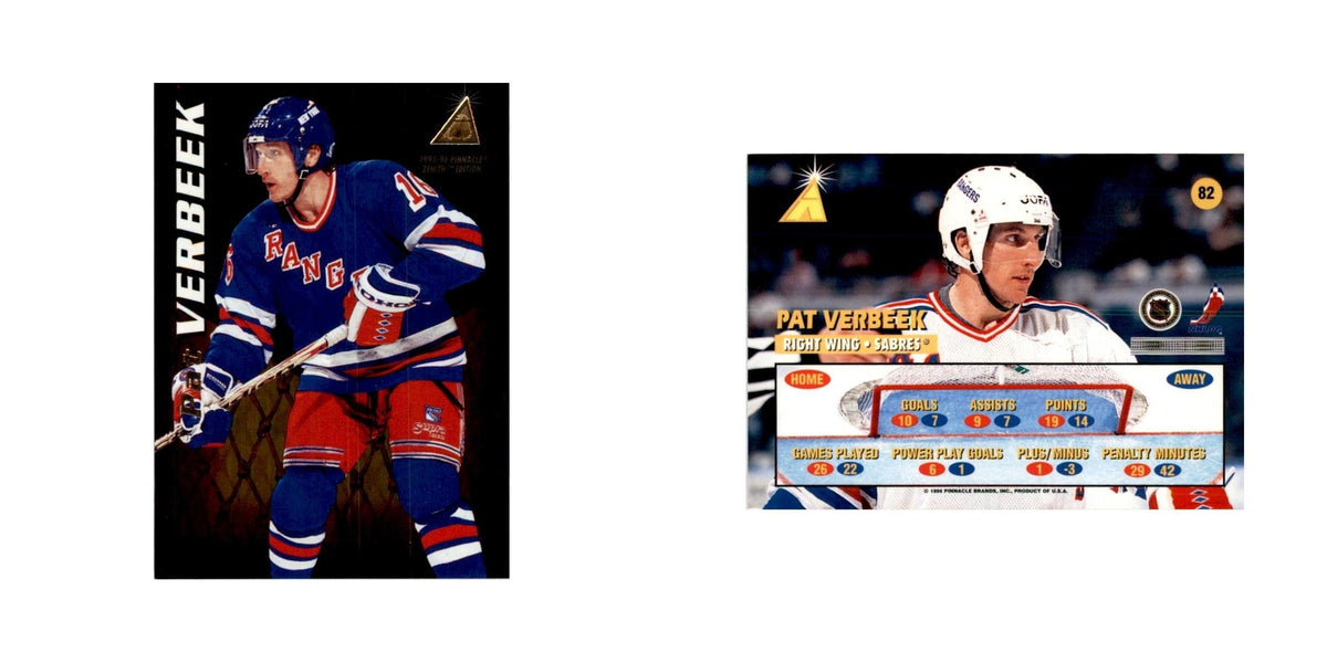 1995 Pinnacle  Zenith Edition Pat Verbeek Hockey Cards #82