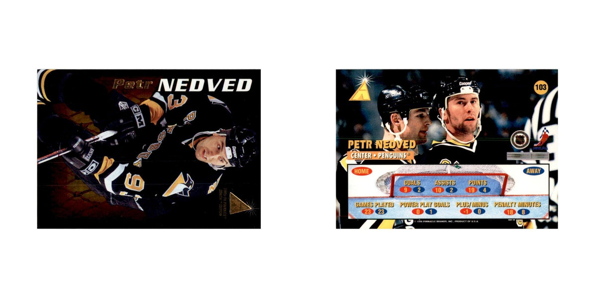 1995 Pinnacle  Zenith Edition Petr Nedved Hockey Cards #103