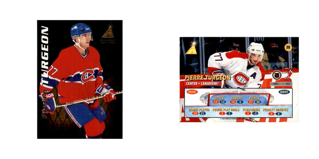 1995 Pinnacle  Zenith Edition Pierre Turgeon Hockey Cards #38