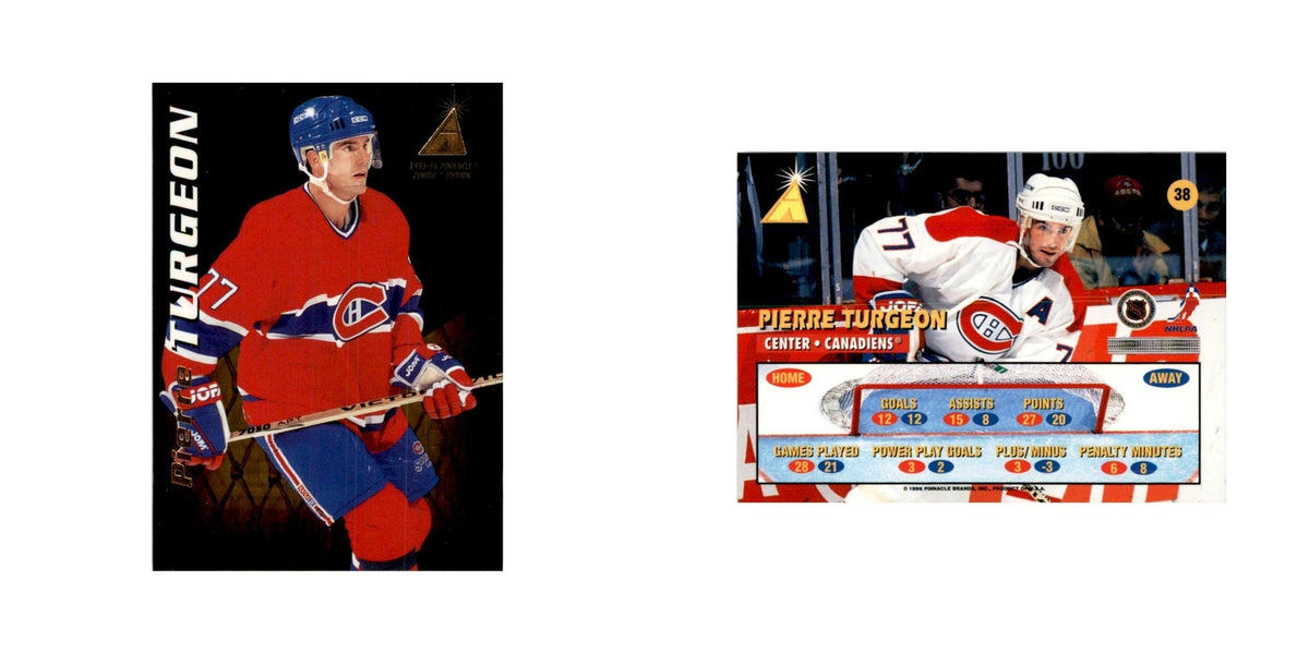 1995 Pinnacle  Zenith Edition Pierre Turgeon Hockey Cards #38