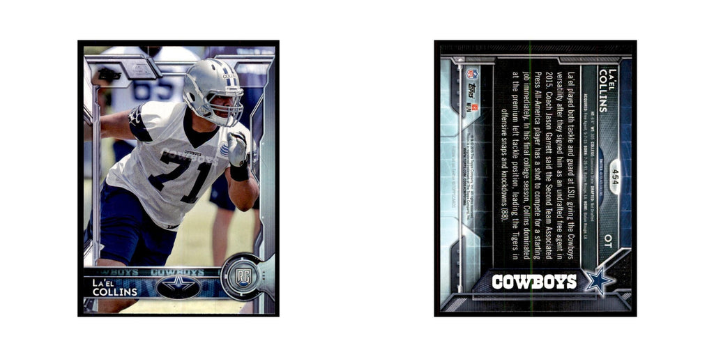 2015 Topps La'el Collins RC Football Cards #454