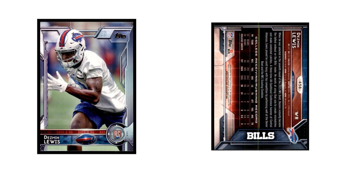 2015 Topps Dezmin Lewis RC Football Cards #458