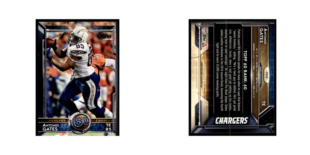 2015 Topps Antonio Gates Football Cards #380