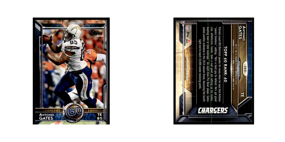 2015 Topps Antonio Gates Football Cards #380