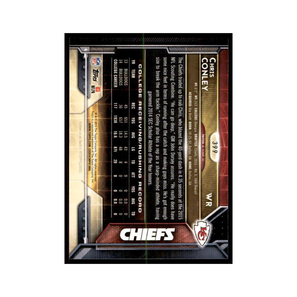 2015 Topps Chris Conley RC Football Cards #399