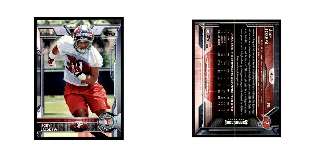 2015 Topps Joey Iosefa RC Football Cards #453