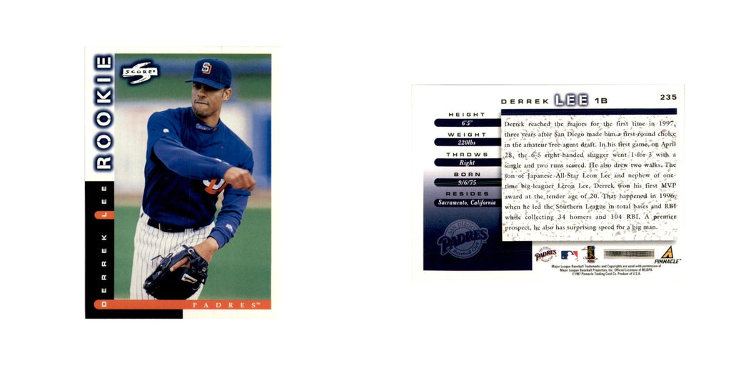 1998 Score Derrek Lee RC Baseball Cards #235