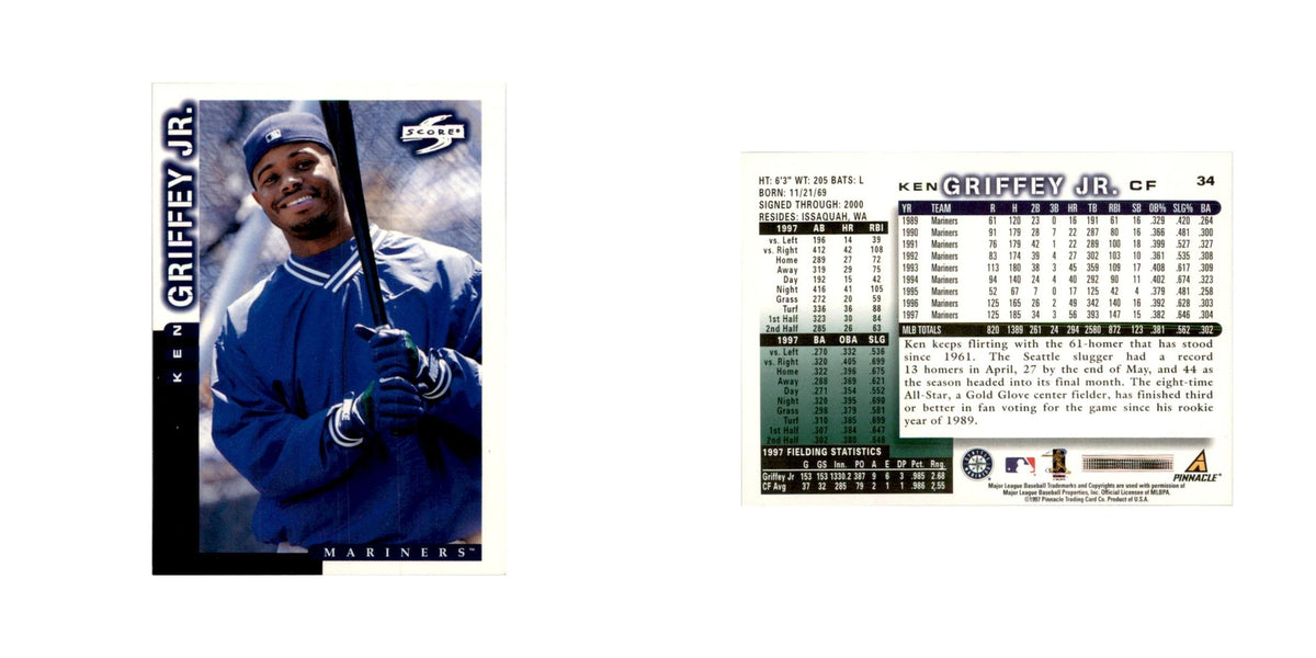 1998 Score Ken Griffey Jr. Baseball Cards #34