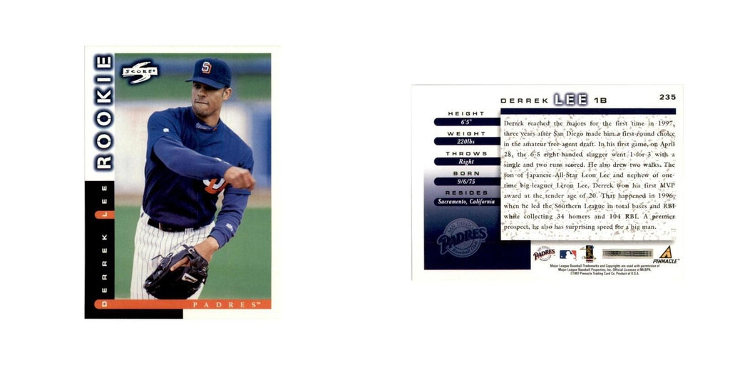 1998 Score Derrek Lee RC Baseball Cards #235