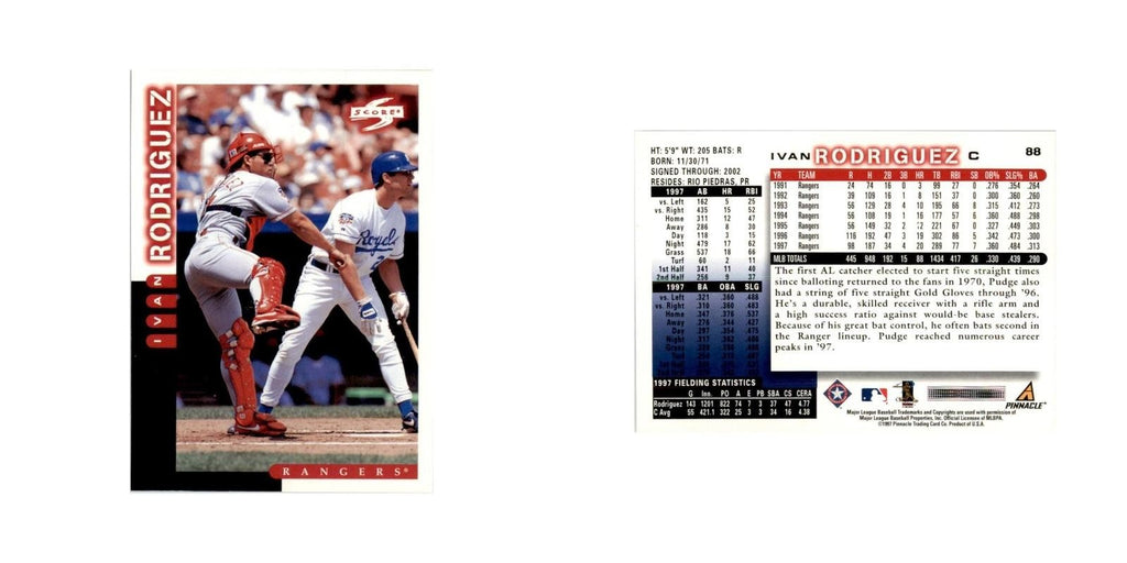 1998 Score Ivan Rodriguez Baseball Cards #88