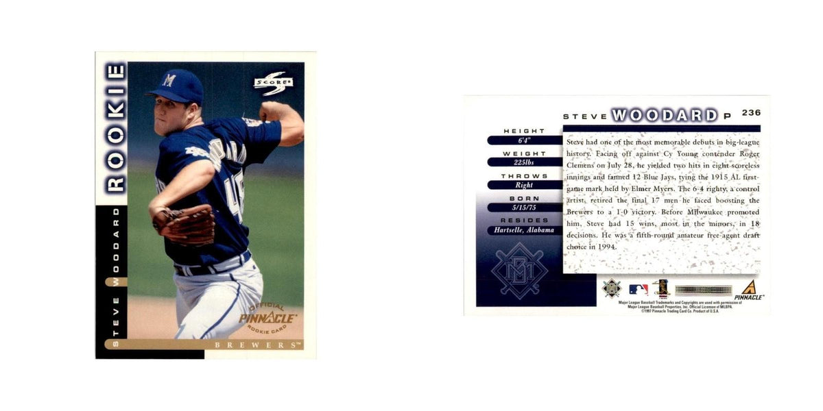 1998 Score Steve Woodard RC Baseball Cards #236