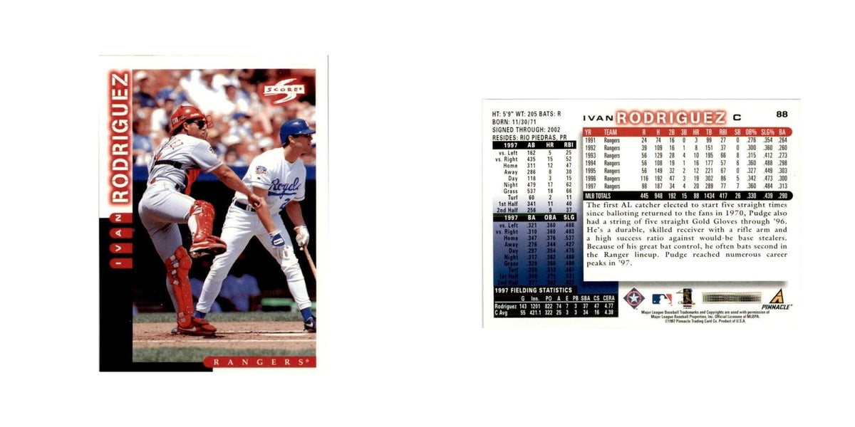 1998 Score Ivan Rodriguez Baseball Cards #88