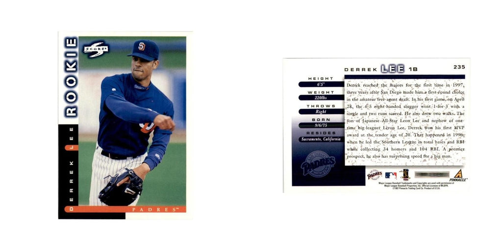 1998 Score Derrek Lee RC Baseball Cards #235