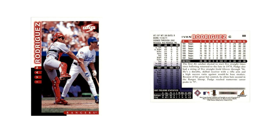 1998 Score Ivan Rodriguez Baseball Cards #88
