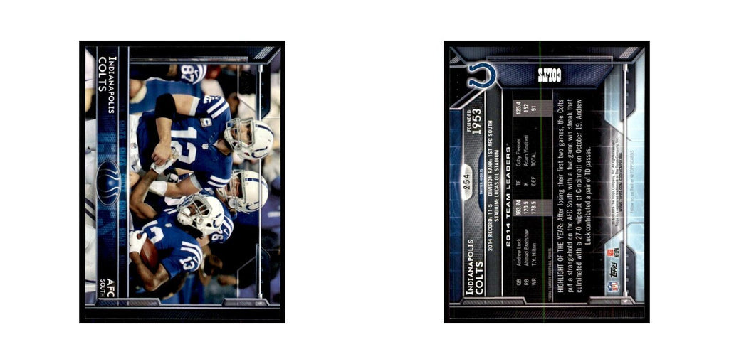 2015 Topps Indianapolis Colts Football Cards #254