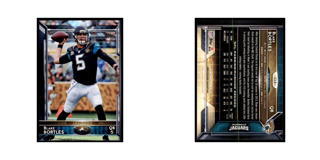 2015 Topps Blake Bortles Football Cards #113