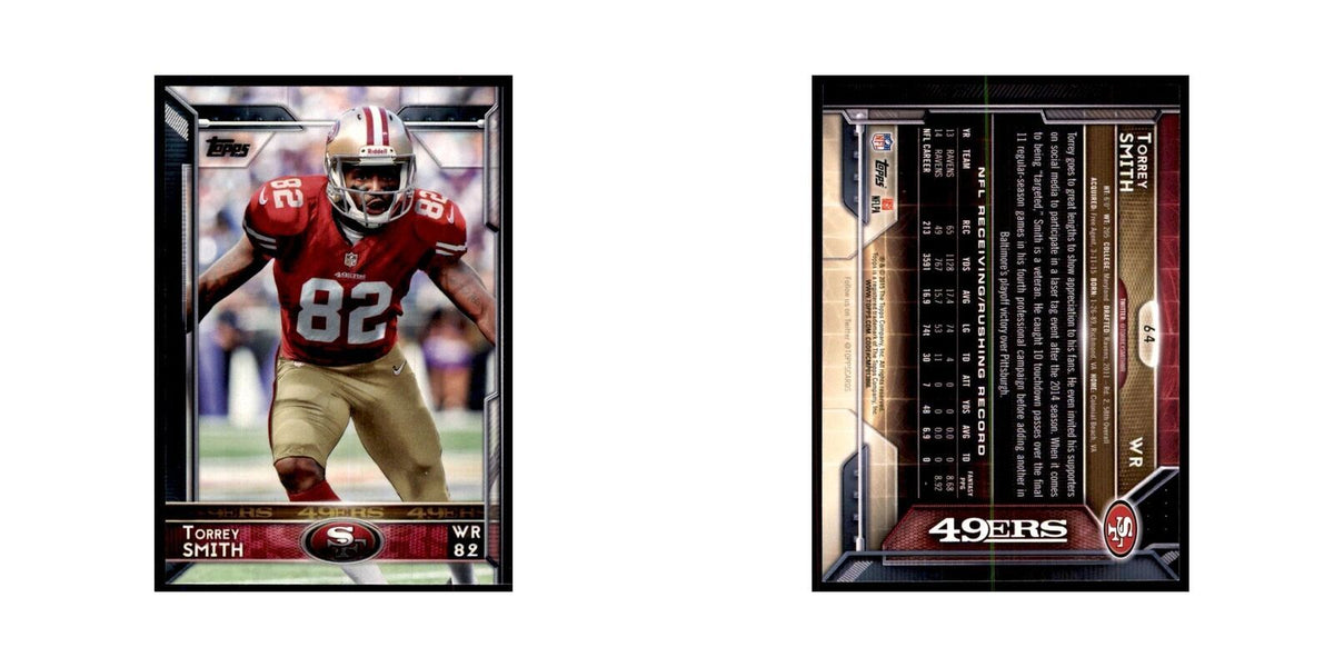2015 Topps Torrey Smith Football Cards #64