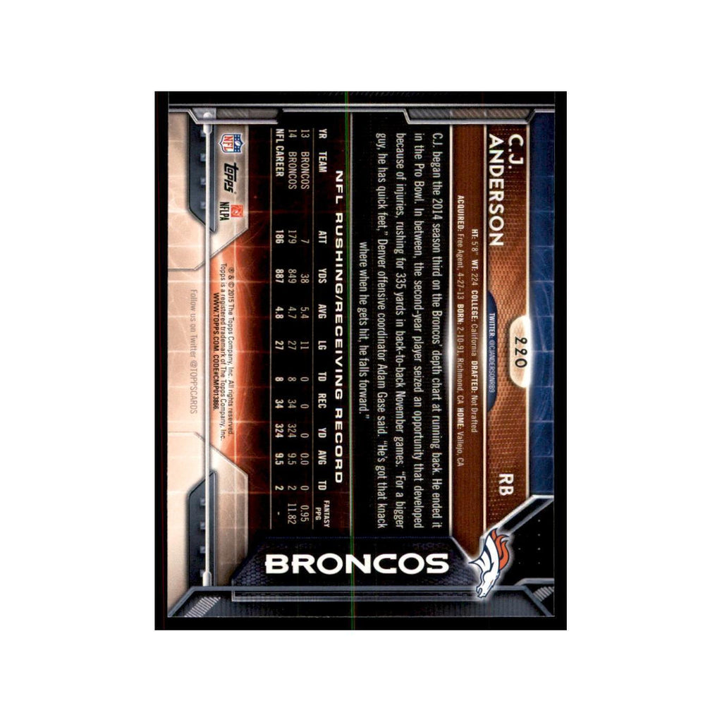 2015 Topps C.J. Anderson Football Cards #220