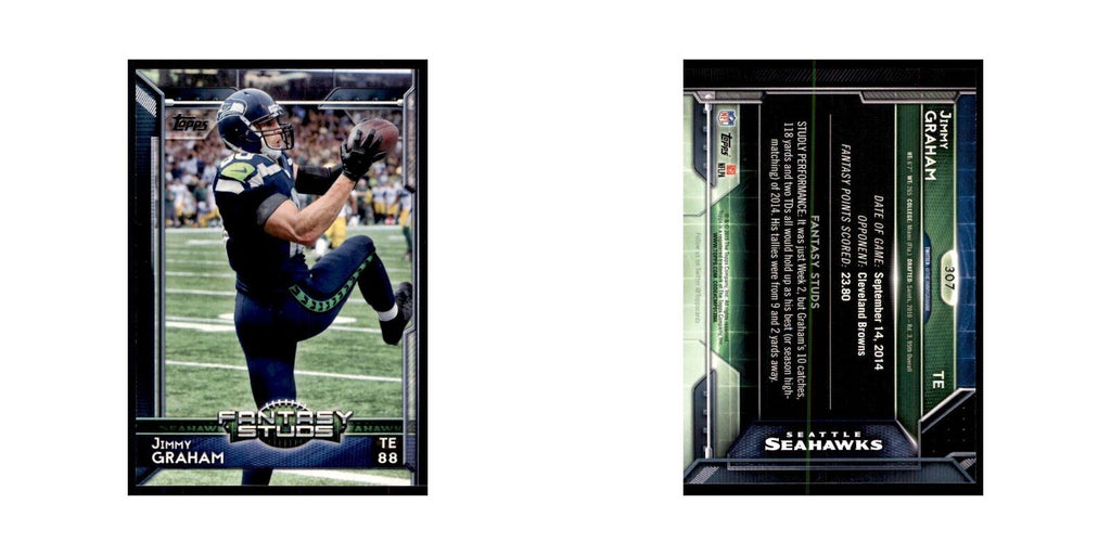 2015 Topps Jimmy Graham Football Cards #307