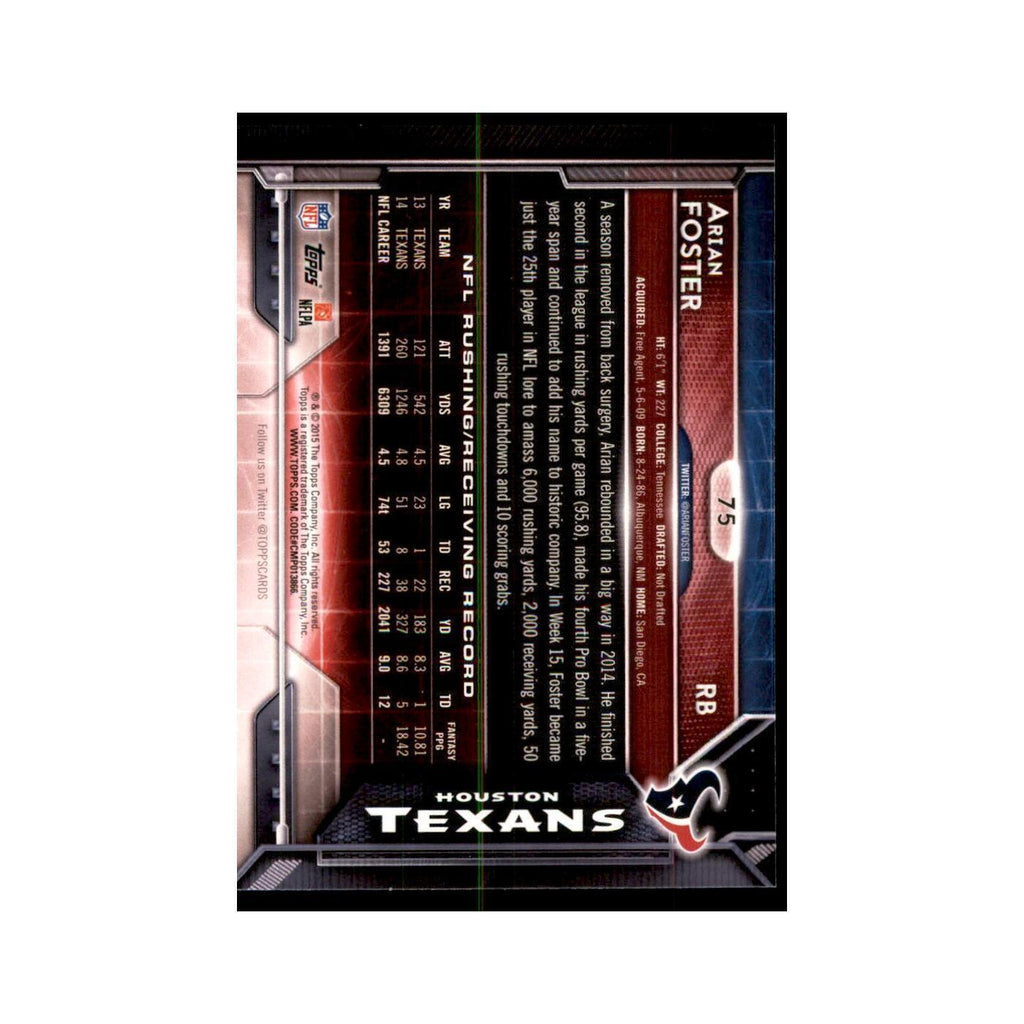 2015 Topps Arian Foster Football Cards #75