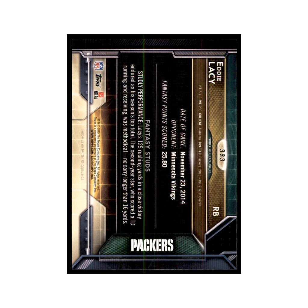 2015 Topps Eddie Lacy Football Cards #323