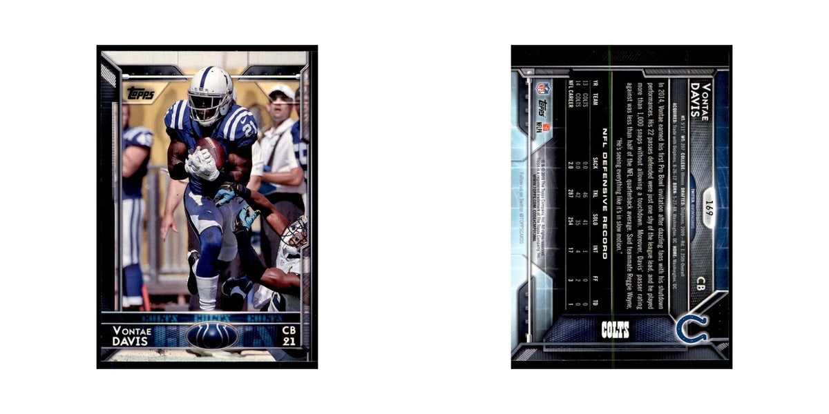 2015 Topps Vontae Davis Football Cards #169